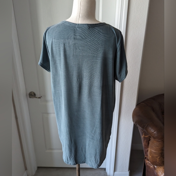 Dusty Teal Jersey Knit Top - Picture 4 of 6